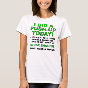 Camiseta Divertida de Hacer Flexiones