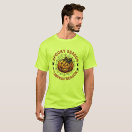 Camiseta Divertida de Halloween con Calabaza de la