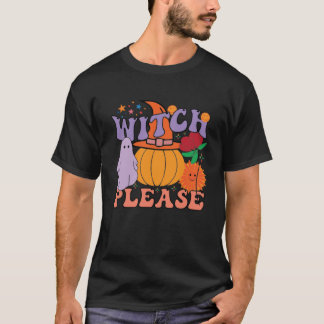 Camiseta divertida de Halloween con calabaza retro