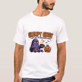 Camiseta divertida de Halloween de fantasma gruñón