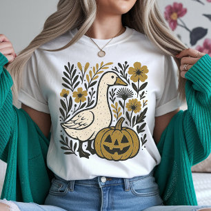 Camiseta divertida de Halloween de ganso, camiseta
