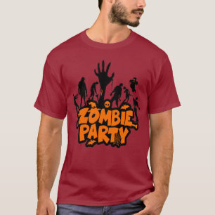 Camiseta divertida de Halloween de zombies aterrad