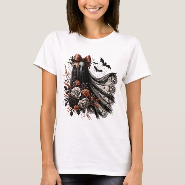 Camiseta divertida de Halloween - Fantasma de enca (Anverso)