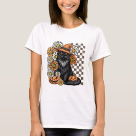 Camiseta divertida de Halloween - Gato negro