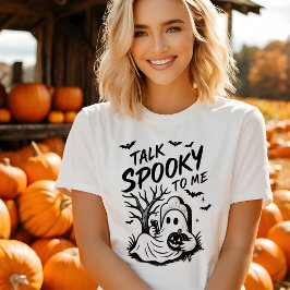 Camiseta divertida de Halloween - Hable conmigo