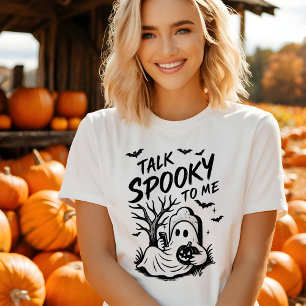 Camiseta divertida de Halloween - Hable conmigo