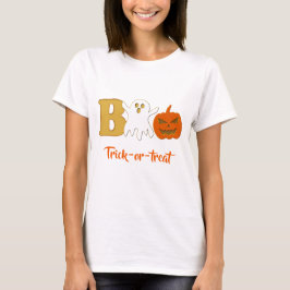 Camiseta divertida de Halloween para mujeres Boo