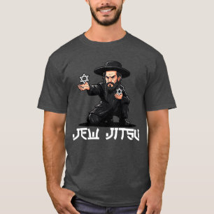 Camiseta Divertida de Hanukkah Jiu Jitsu Karate - 
