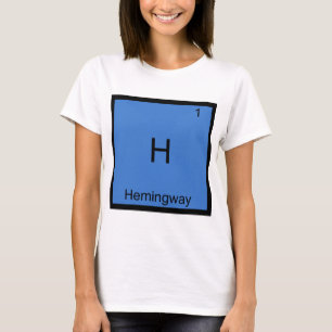 Camiseta divertida de Hemingway con símbolo de ele