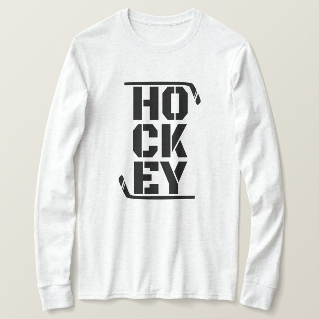 Camiseta divertida de hockey (Anverso del diseño)