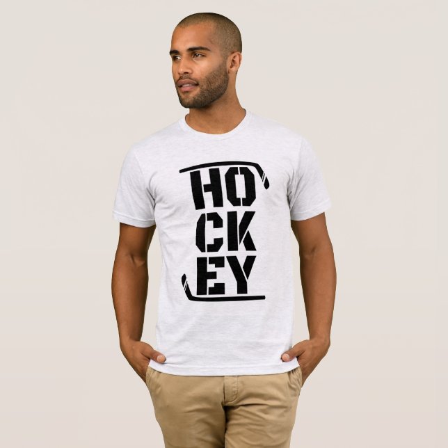 Camiseta divertida de hockey (Anverso completo)