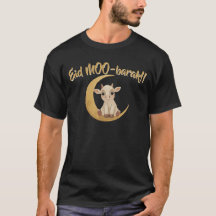 Camiseta divertida de hombre con vaca bebé linda E