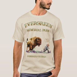 Camiseta divertida de hombre corriendo Bisonte Búf