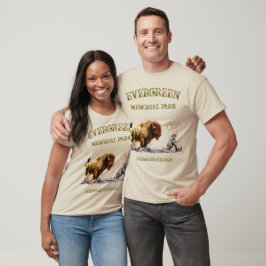 Camiseta divertida de hombre corriendo Bisonte Búf