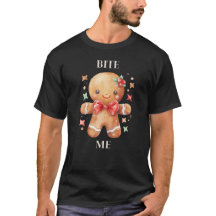 Camiseta divertida de hombre de jengibre de Navida