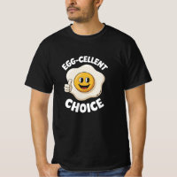 Camiseta Divertida de Huevos Fritos "Excelente Ele