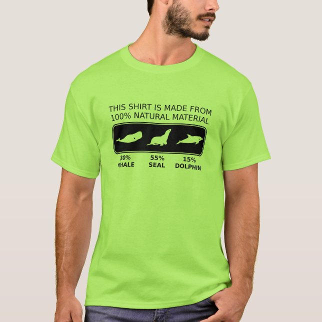 Camiseta Divertida de Humor 100% Natural (Anverso)