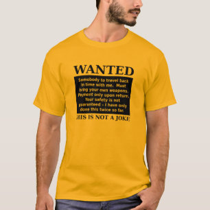 Camiseta Divertida de Humor Anuncio de Empleo de V