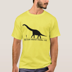 Camiseta Divertida de Humor Corrida de Dinosaurio