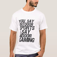 Camiseta divertida de humor gamer que digo juegos 
