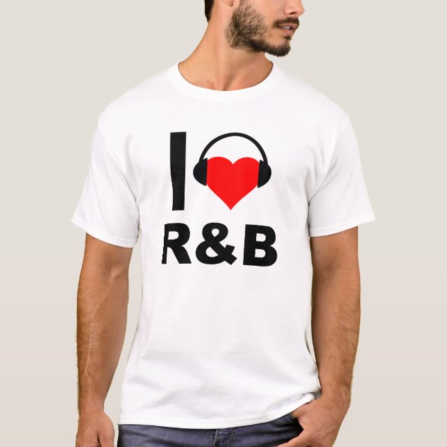 Camiseta divertida de I Heart R&B (Anverso)