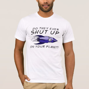 Camiseta Divertida de Insultos Cállate Humor