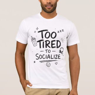 Camiseta divertida de introvertido "Demasiado cans