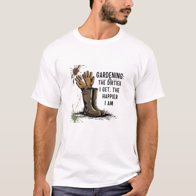 Camiseta divertida de jardinería - La más sucia qu (Anverso)
