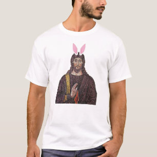 Camiseta divertida de Jesús del conejito de pascua
