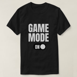 Camiseta divertida de jugador con modo de juego ac