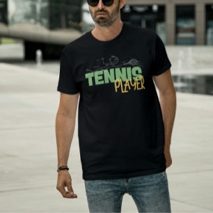 Camiseta divertida de jugador de tenis para atleta