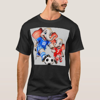 camiseta divertida de jugadores de fútbol de elefa