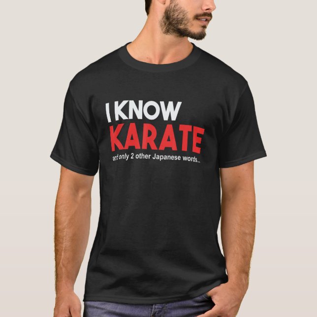 CAMISETA DIVERTIDA DE KARATE. SE KARATE Y 2 OTRAS  (Anverso)