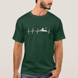 Camiseta divertida de kayak deporte latido del cor