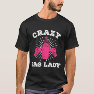 Camiseta divertida de kickboxing para mujer Crazy