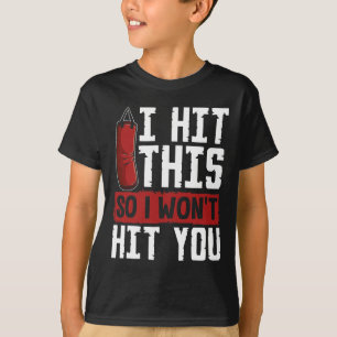 Camiseta divertida de kickboxing Practico artes ma