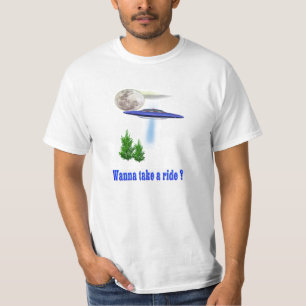 Camiseta divertida de la abducción del UFO