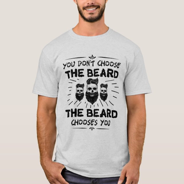 Camiseta divertida de la barba de la cita (Anverso)