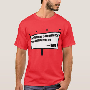 Camiseta divertida de la cartelera de las puñetas