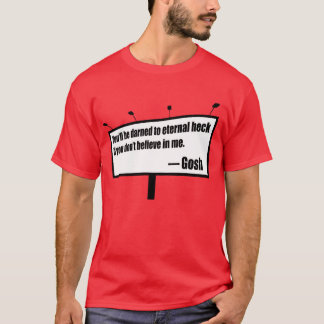 Camiseta divertida de la cartelera de las puñetas