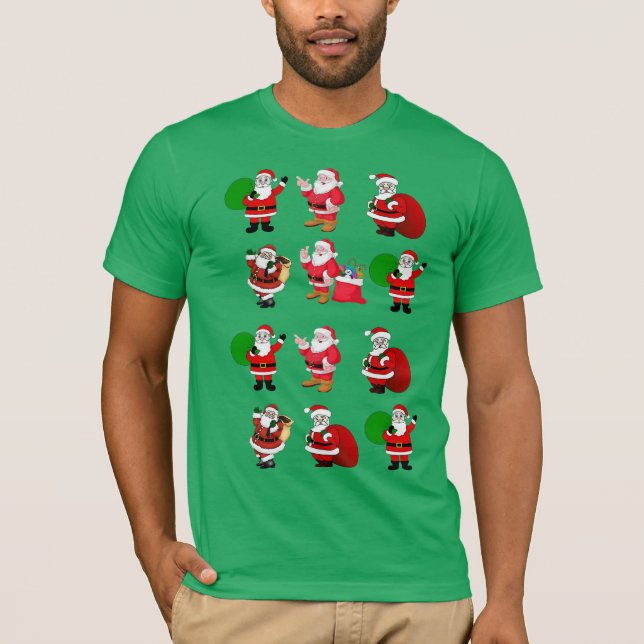 camiseta divertida de la colección navidades santa (Anverso)