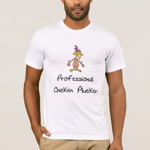 Camiseta divertida de la desplumadora del pollo