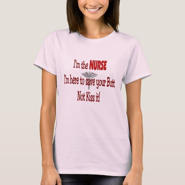 Camiseta divertida de la enfermera (Anverso)