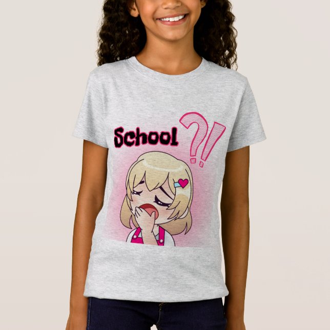 Camiseta divertida de la escuela (Anverso)