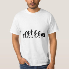 Camiseta divertida de la evolución