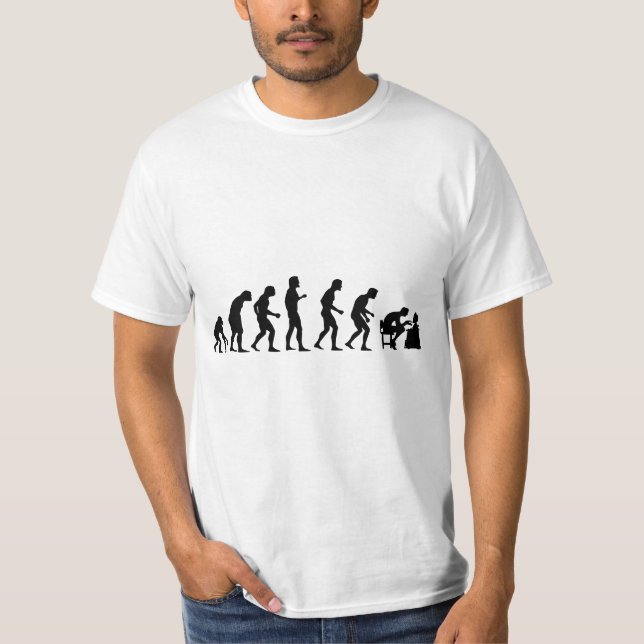 Camiseta divertida de la evolución (Anverso)