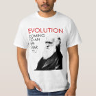 Camiseta divertida de la evolución