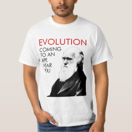 Camiseta divertida de la evolución