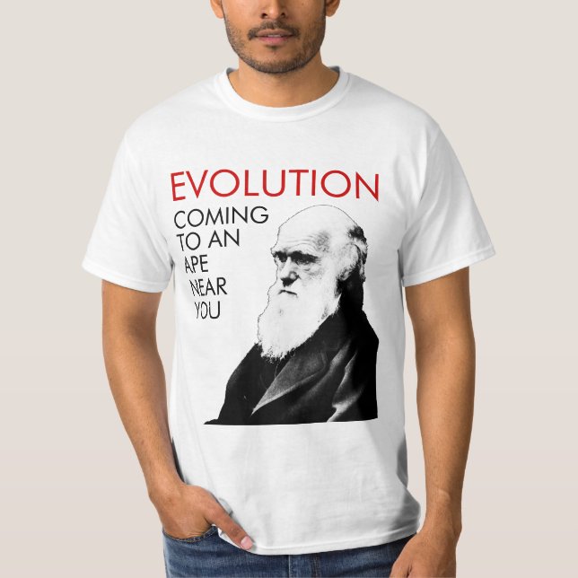 Camiseta divertida de la evolución (Anverso)