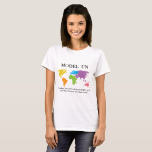 Camiseta divertida de la geografía de la O.N.U de